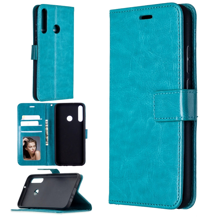 For Huawei P40 Lite E Crazy Horse Texture Horizontal Flip Leather Case with Holder & Card Slots & Wallet & Photo Frame