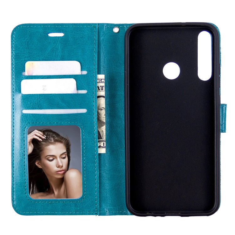 For Huawei P40 Lite E Crazy Horse Texture Horizontal Flip Leather Case with Holder & Card Slots & Wallet & Photo Frame