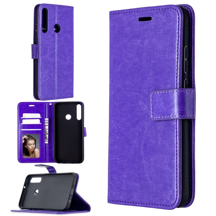 For Huawei P40 Lite E Crazy Horse Texture Horizontal Flip Leather Case with Holder & Card Slots & Wallet & Photo Frame