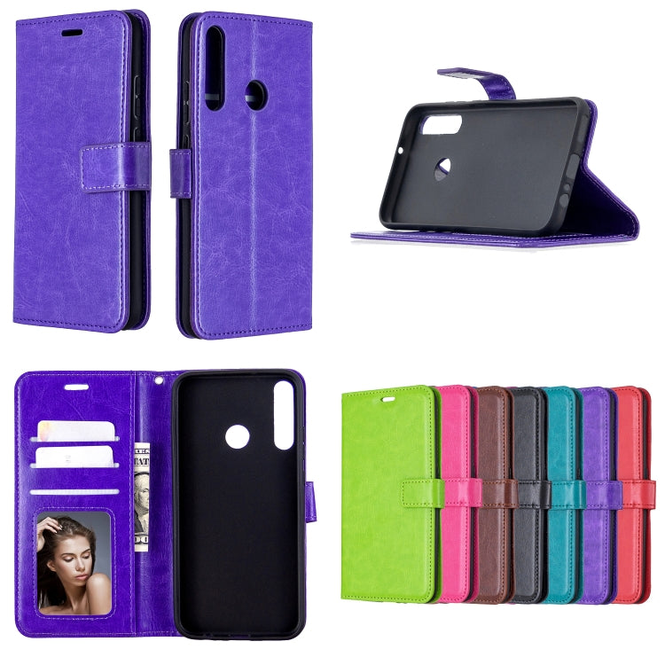 For Huawei P40 Lite E Crazy Horse Texture Horizontal Flip Leather Case with Holder & Card Slots & Wallet & Photo Frame