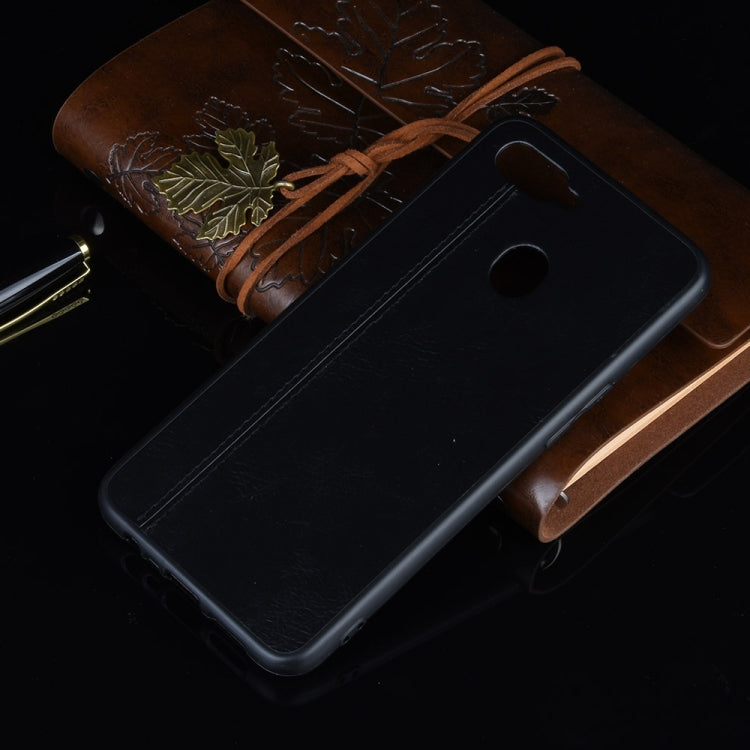 For Oppo A12 Shockproof Sewing Cow Pattern Skin PC + PU + TPU Case