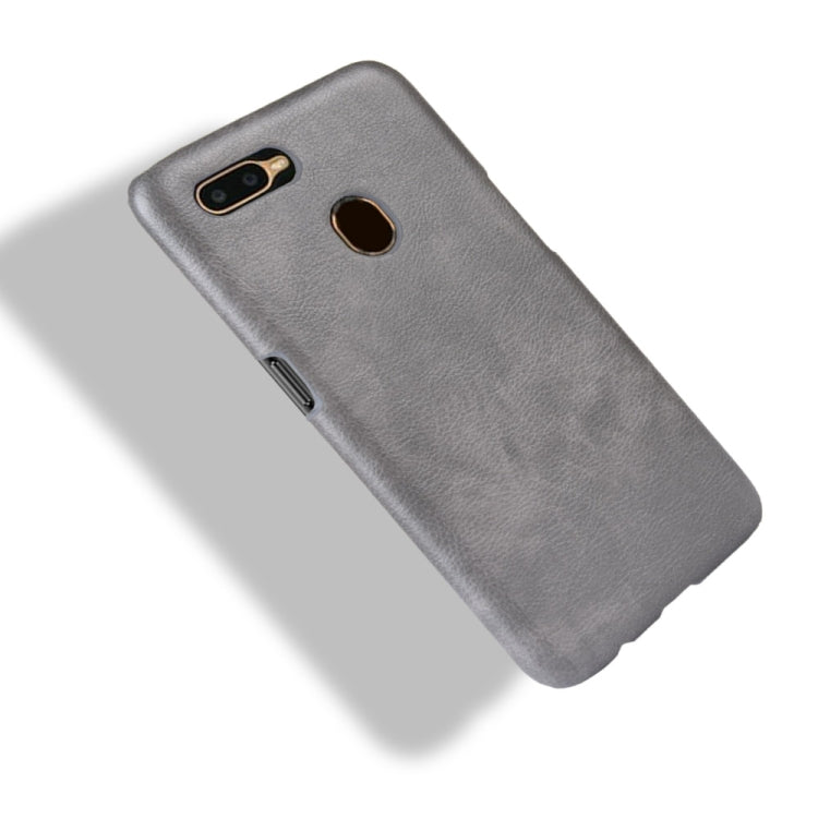 For Oppo A12 Shockproof Litchi Texture PC + PU Case