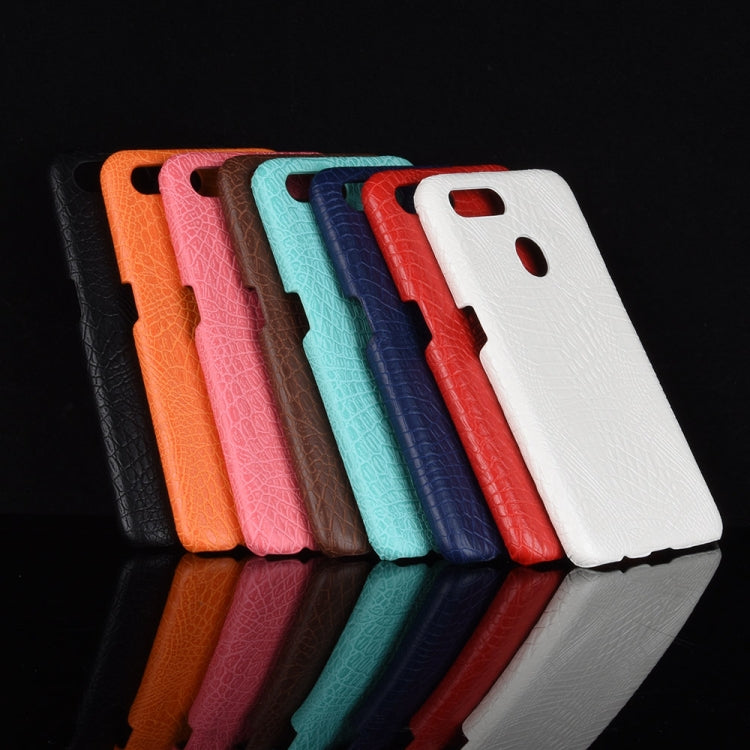 For Oppo A12 Shockproof Crocodile Texture PC + PU Case