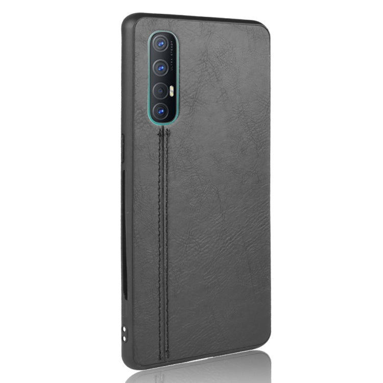 For Oppo Find X2 Neo Shockproof Sewing Cow Pattern Skin PC + PU + TPU Case