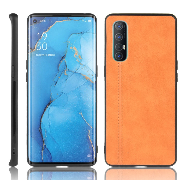 For Oppo Find X2 Neo Shockproof Sewing Cow Pattern Skin PC + PU + TPU Case