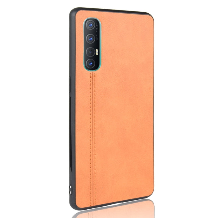 For Oppo Find X2 Neo Shockproof Sewing Cow Pattern Skin PC + PU + TPU Case