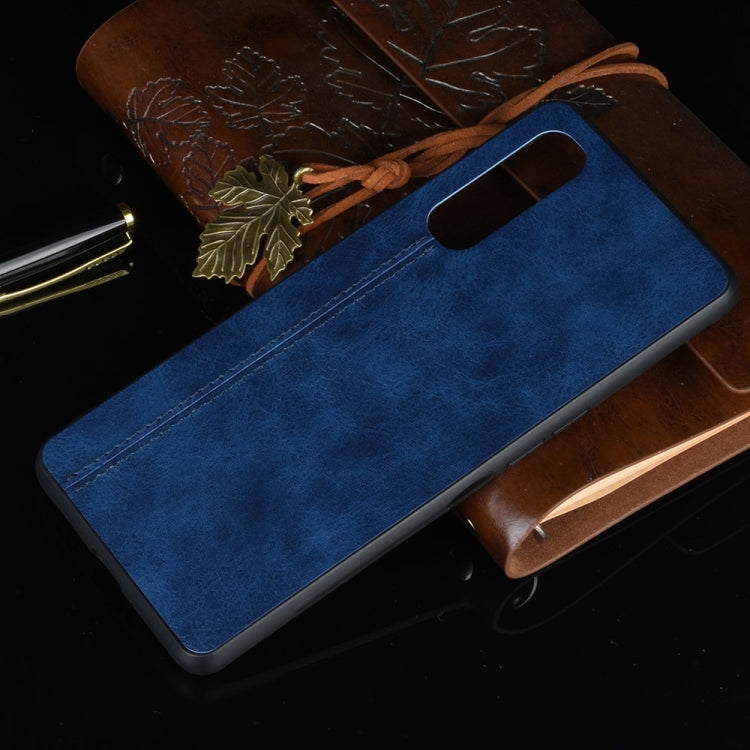 For Oppo Find X2 Neo Shockproof Sewing Cow Pattern Skin PC + PU + TPU Case