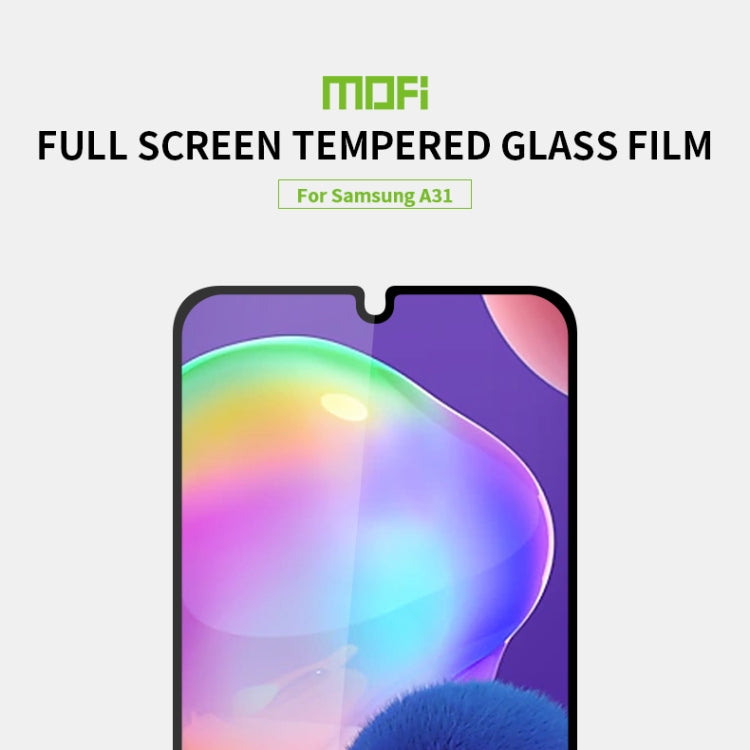 For Galaxy A31 MOFI 9H 2.5D Full Screen Tempered Glass Film(Black)