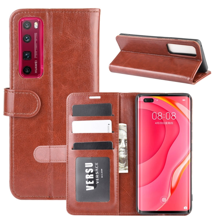 For Huawei Nova 7 Pro 5G R64 Texture Single Horizontal Flip Protective Case with Holder & Card Slots & Wallet& Photo Frame