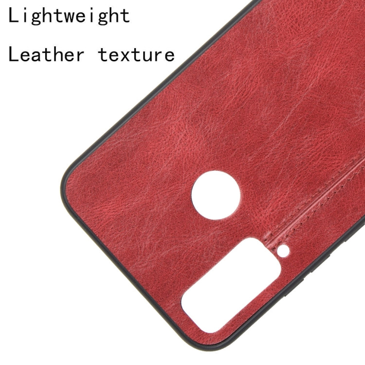 For Huawei Honor Play 4T Shockproof Sewing Cow Pattern Skin PC + PU + TPU Case