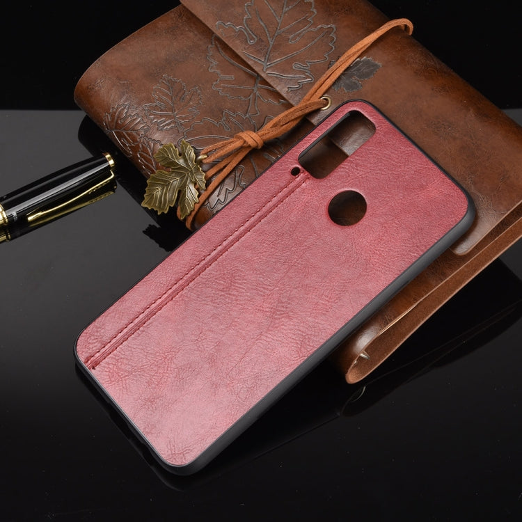 For Huawei Honor Play 4T Shockproof Sewing Cow Pattern Skin PC + PU + TPU Case