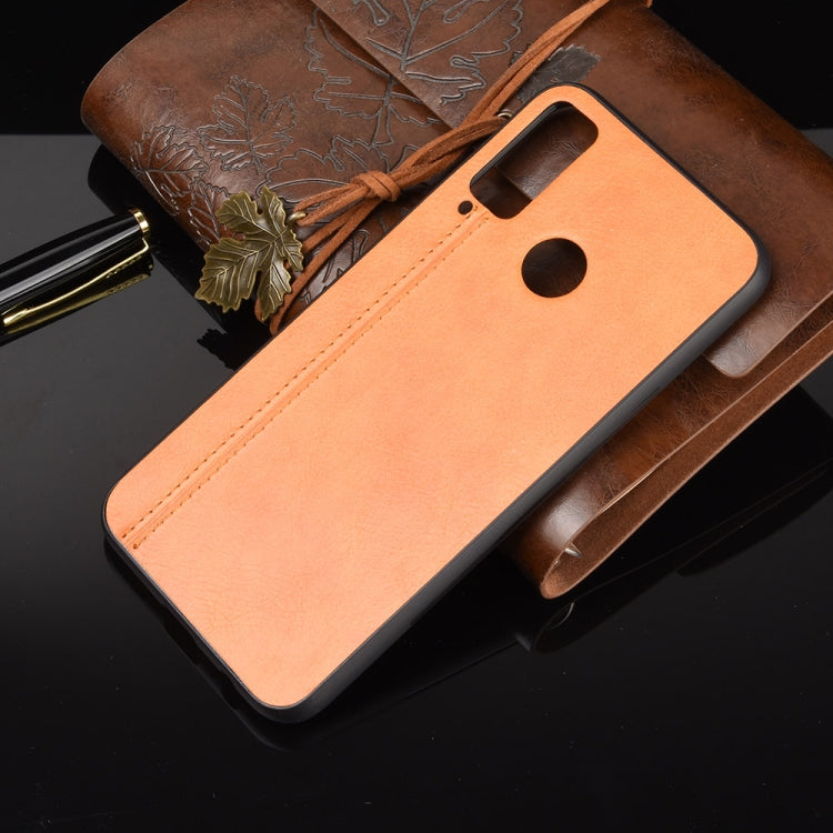 For Huawei Honor Play 4T Shockproof Sewing Cow Pattern Skin PC + PU + TPU Case