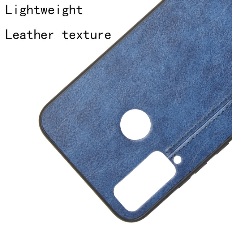 For Huawei Honor Play 4T Shockproof Sewing Cow Pattern Skin PC + PU + TPU Case