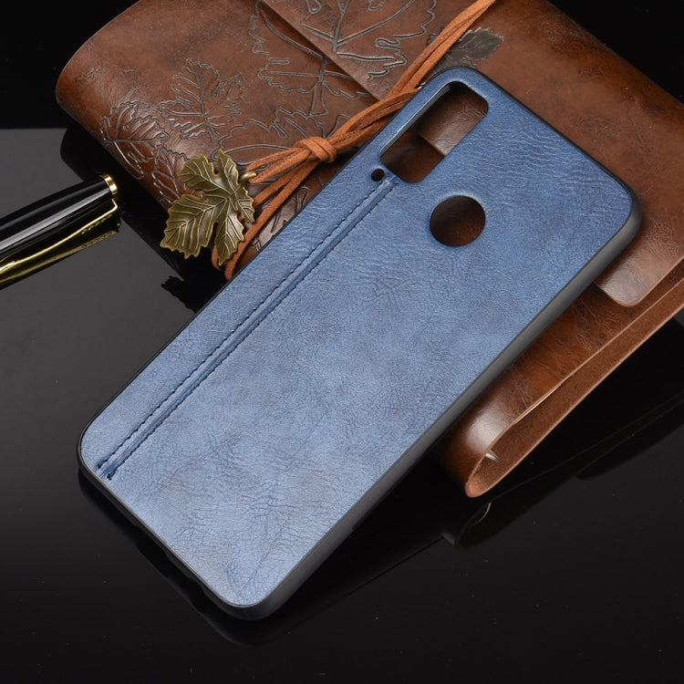 For Huawei Honor Play 4T Shockproof Sewing Cow Pattern Skin PC + PU + TPU Case