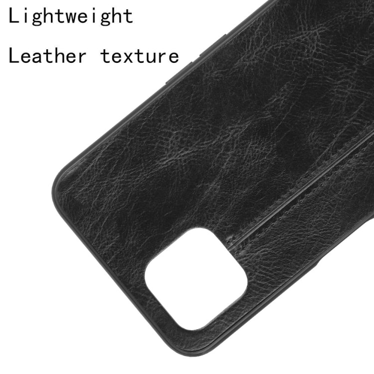 For Oppo A92s Shockproof Sewing Cow Pattern Skin PC + PU + TPU Case