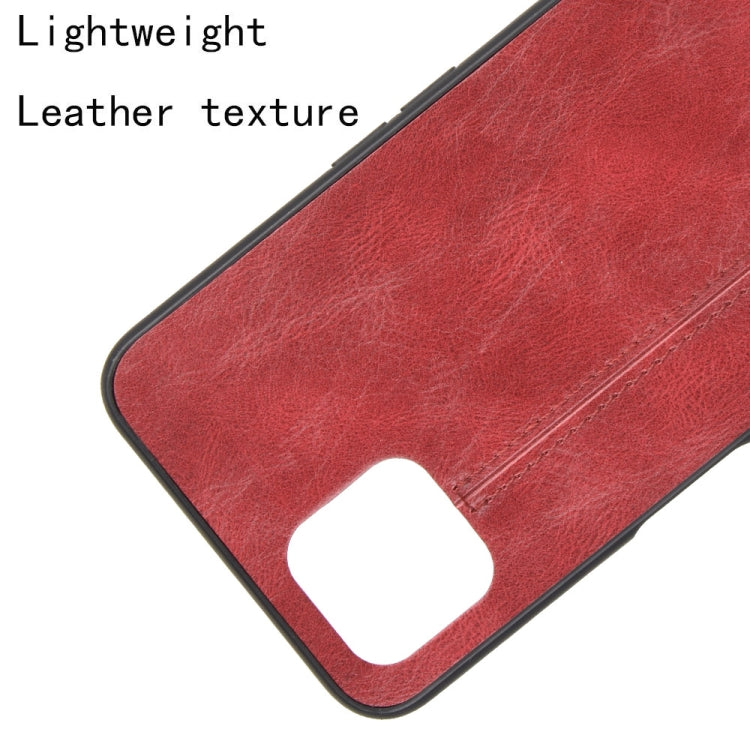 For Oppo A92s Shockproof Sewing Cow Pattern Skin PC + PU + TPU Case