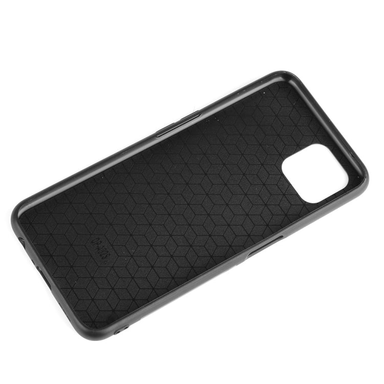 For Oppo A92s Shockproof Sewing Cow Pattern Skin PC + PU + TPU Case