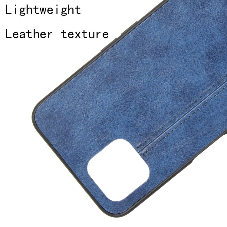 For Oppo A92s Shockproof Sewing Cow Pattern Skin PC + PU + TPU Case
