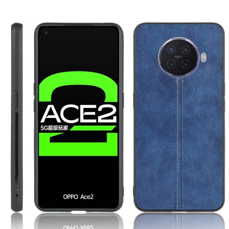For Oppo Ace2 Shockproof Sewing Cow Pattern Skin PC + PU + TPU Case