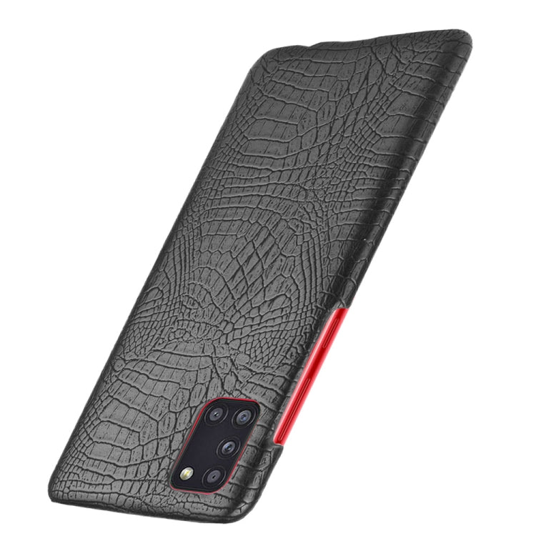 For Galaxy A31 Shockproof Crocodile Texture PC + PU Case
