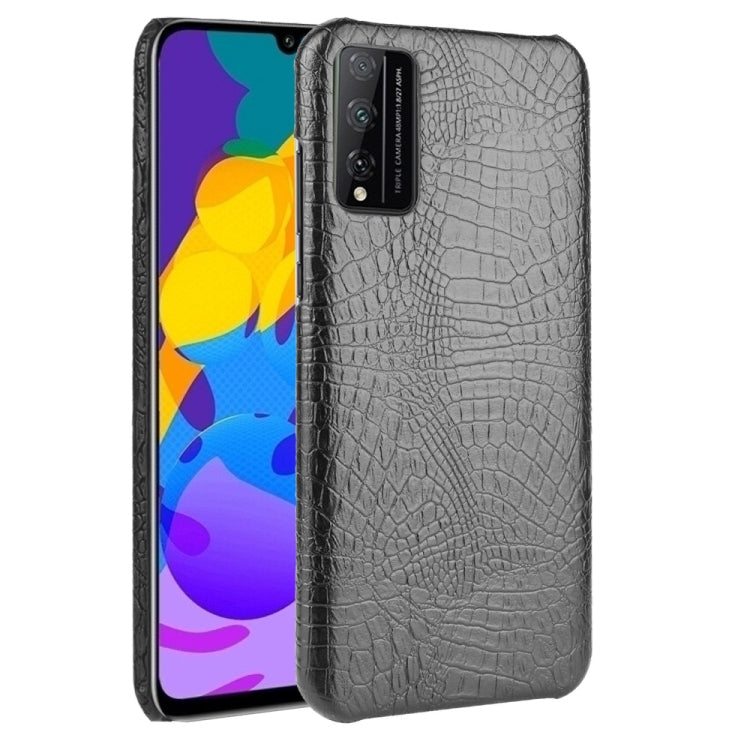For Huawei Honor Play 4T Pro Shockproof Crocodile Texture PC + PU Case