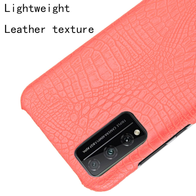 For Huawei Honor Play 4T Pro Shockproof Crocodile Texture PC + PU Case