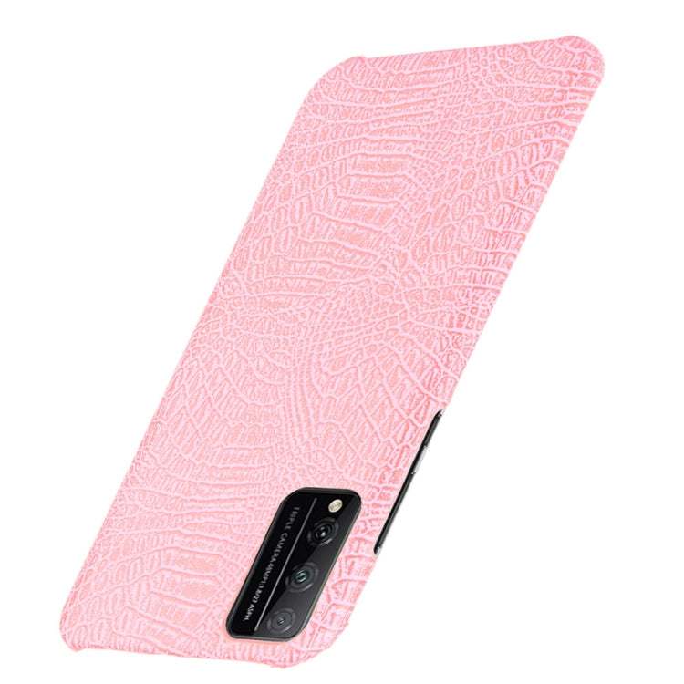 For Huawei Honor Play 4T Pro Shockproof Crocodile Texture PC + PU Case