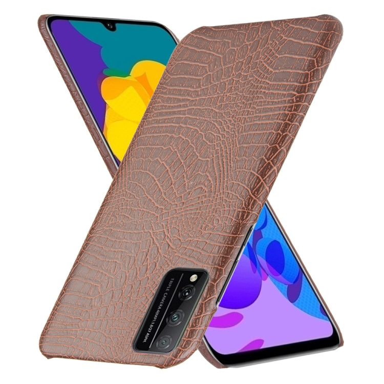 For Huawei Honor Play 4T Pro Shockproof Crocodile Texture PC + PU Case