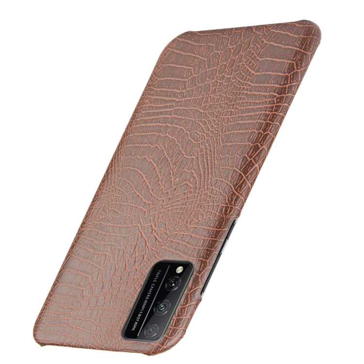 For Huawei Honor Play 4T Pro Shockproof Crocodile Texture PC + PU Case