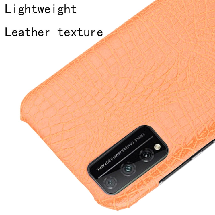 For Huawei Honor Play 4T Pro Shockproof Crocodile Texture PC + PU Case