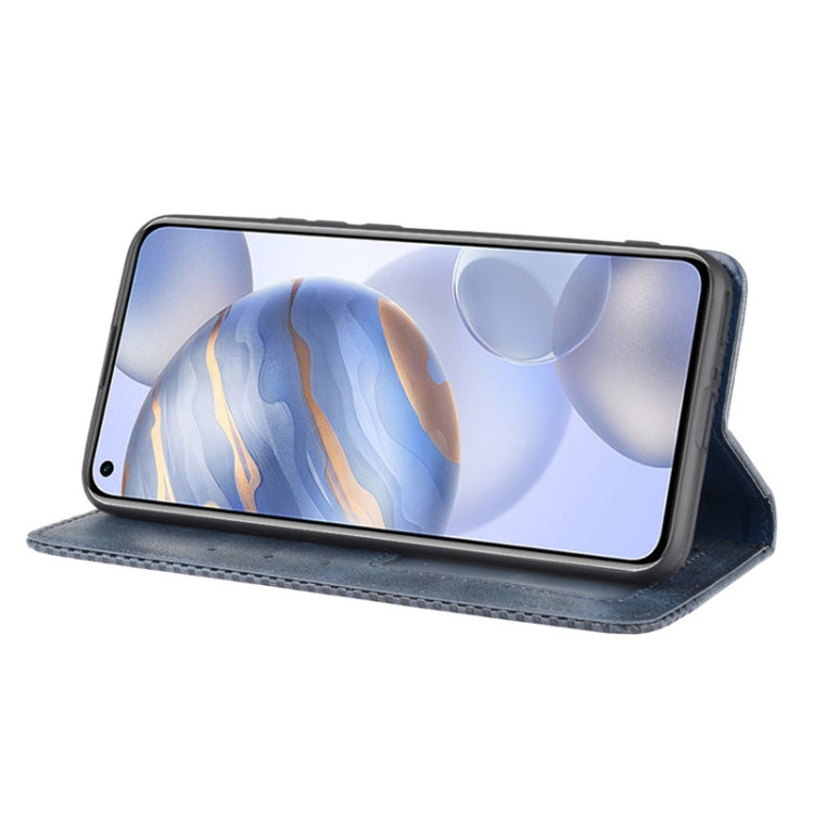 For Huawe Honor 30  Magnetic Buckle Retro Crazy Horse Texture Horizontal Flip Leather Case  , with Holder & Card Slots & Photo Frame