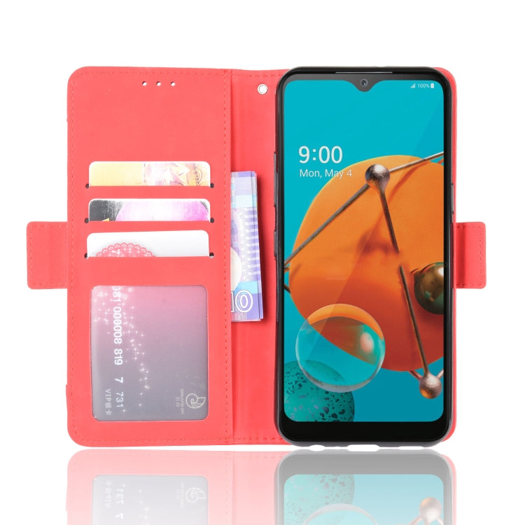 For LG K51 Wallet Style Skin Feel Calf Pattern Leather Case ï¼Œwith Separate Card Slot