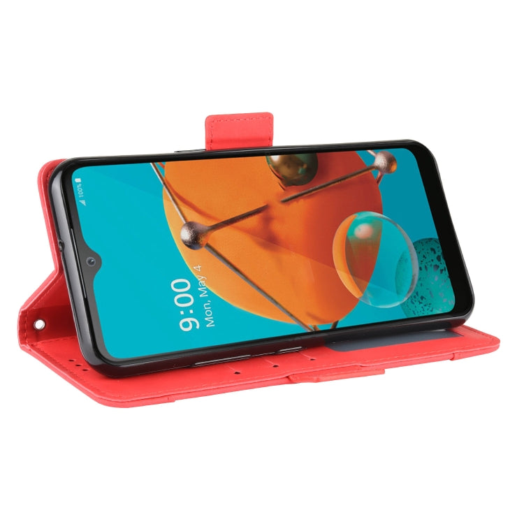 For LG K51 Wallet Style Skin Feel Calf Pattern Leather Case ï¼Œwith Separate Card Slot