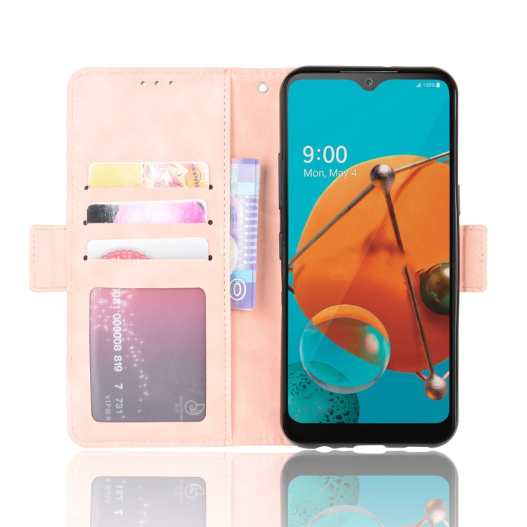 For LG K51 Wallet Style Skin Feel Calf Pattern Leather Case ï¼Œwith Separate Card Slot