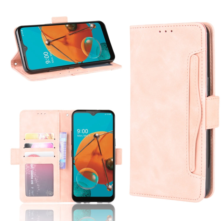 For LG K51 Wallet Style Skin Feel Calf Pattern Leather Case ï¼Œwith Separate Card Slot
