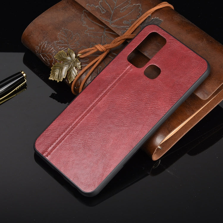 For Vivo Y50 Shockproof Sewing Cow Pattern Skin PC + PU + TPU Case