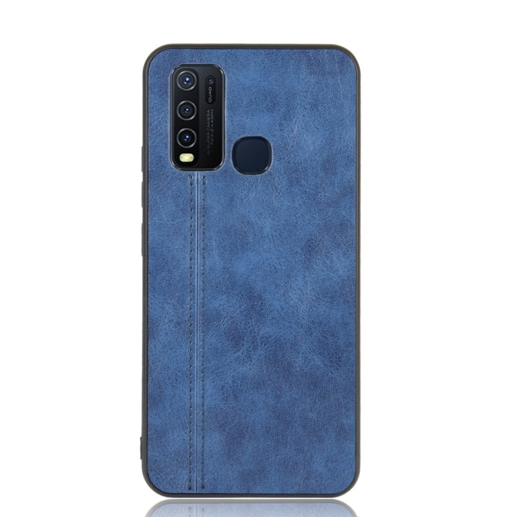 For Vivo Y50 Shockproof Sewing Cow Pattern Skin PC + PU + TPU Case