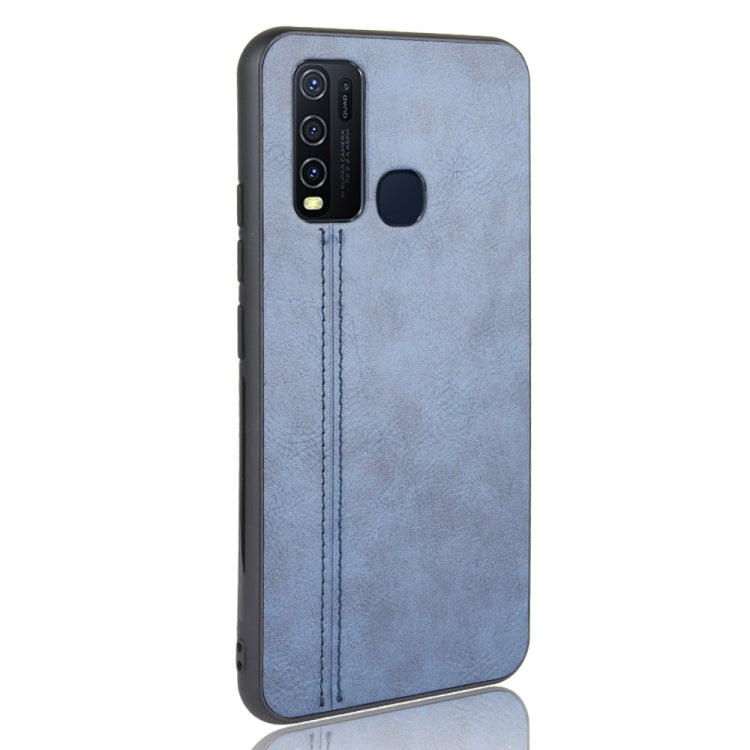 For Vivo Y50 Shockproof Sewing Cow Pattern Skin PC + PU + TPU Case