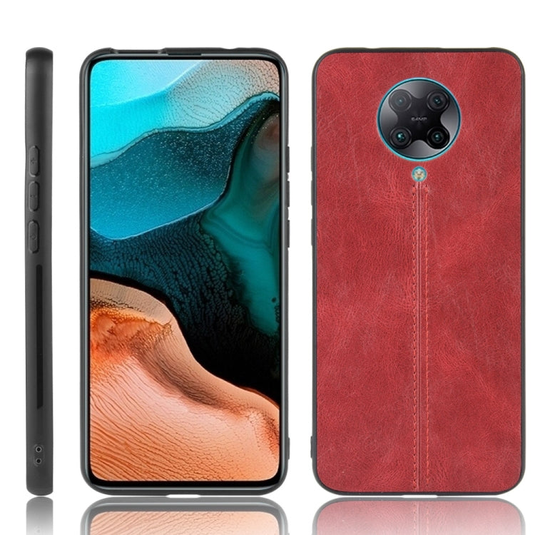For Xiaomi Poco F2 Pro/Xiaomi Redmi K30 Pro Shockproof Sewing Cow Pattern Skin PC + PU + TPU Case