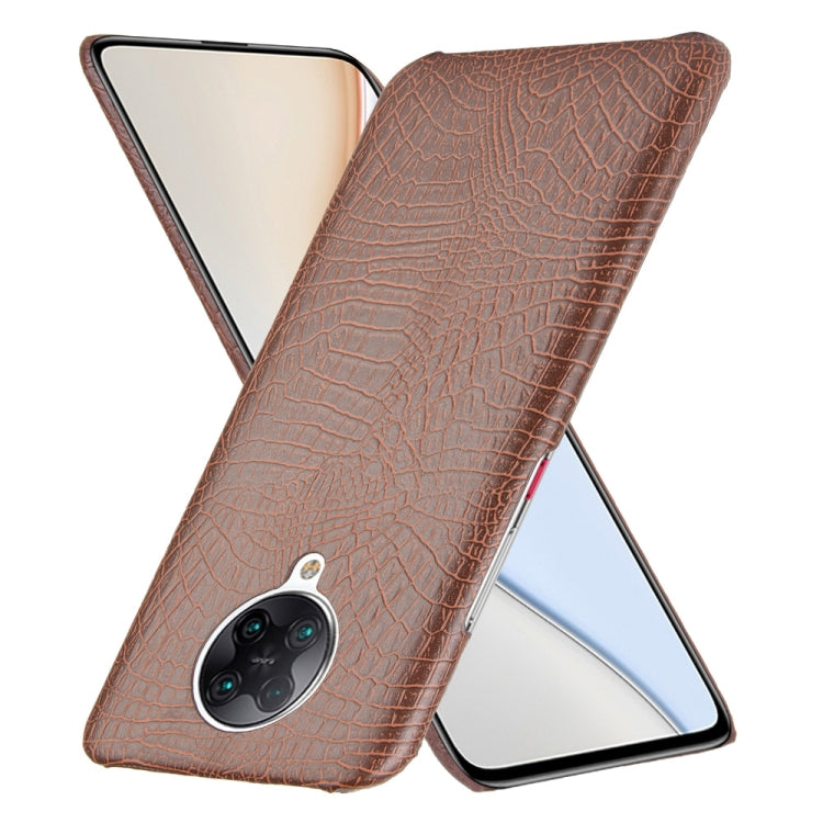 For Xiaomi Poco F2 Pro / Redmi K30 Pro Shockproof  Crocodile Texture PC + PU Case