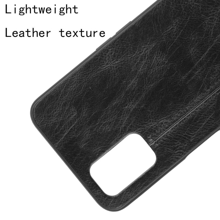 For Oppo A92/A72/A52 Shockproof Sewing Cow Pattern Skin PC + PU + TPU Case