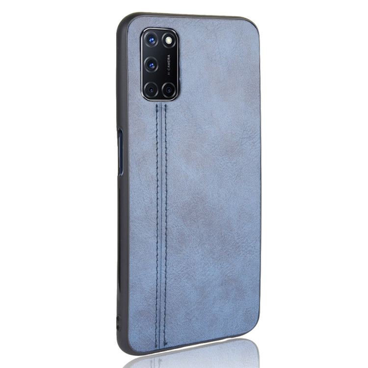 For Oppo A92/A72/A52 Shockproof Sewing Cow Pattern Skin PC + PU + TPU Case
