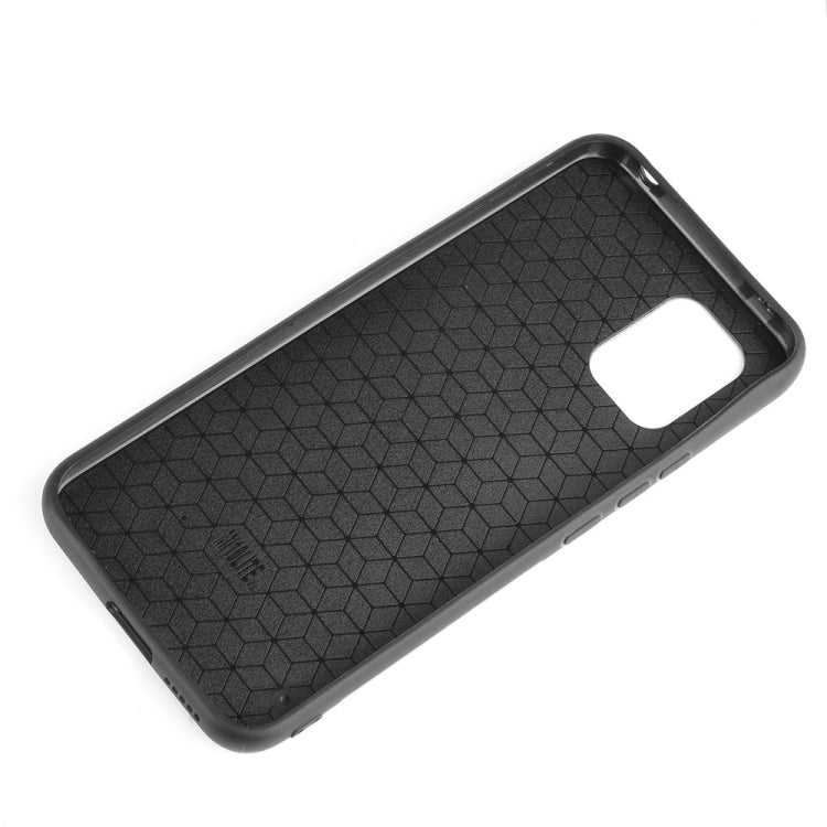 For Xiaomi Mi 10 Lite Shockproof Sewing Cow Pattern Skin PC + PU + TPU Case