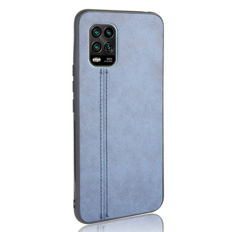 For Xiaomi Mi 10 Lite Shockproof Sewing Cow Pattern Skin PC + PU + TPU Case