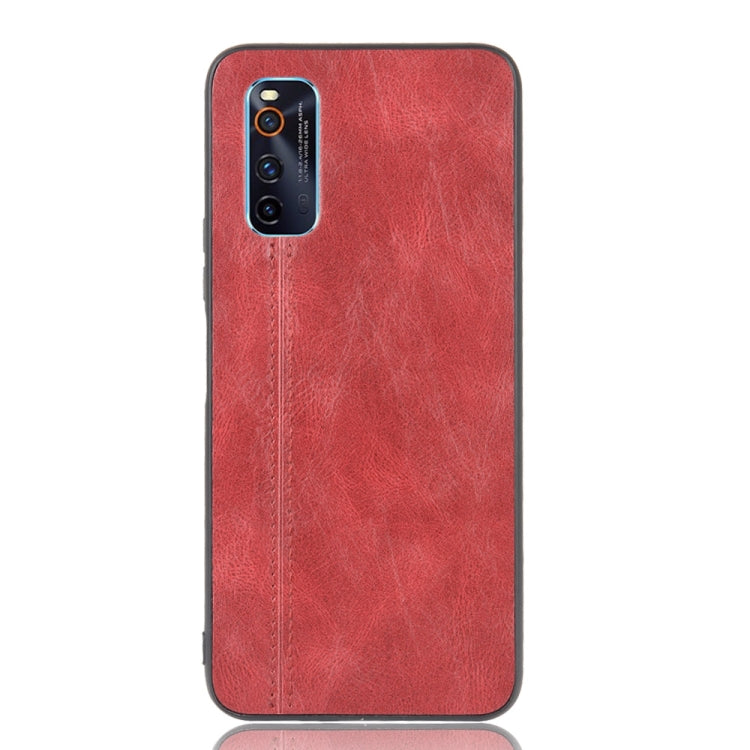 For Vivo iQOO Neo3 Shockproof Sewing Cow Pattern Skin PC + PU + TPU Case