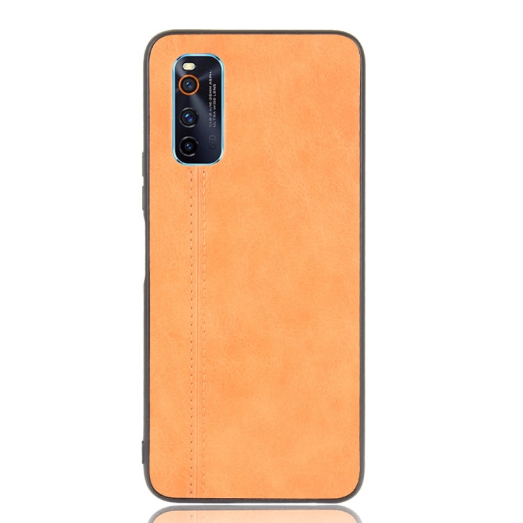 For Vivo iQOO Neo3 Shockproof Sewing Cow Pattern Skin PC + PU + TPU Case