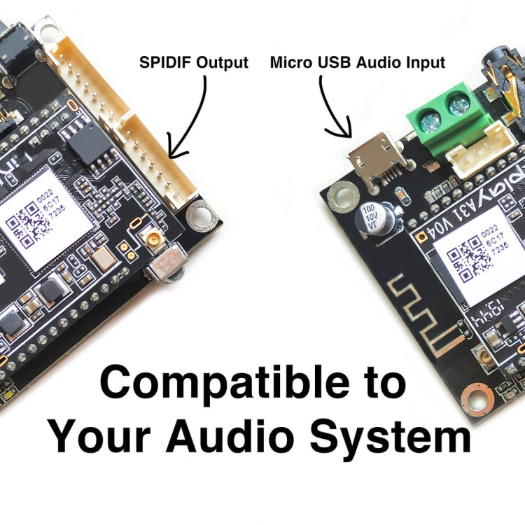 MINI V3 Up2 Stream WiFi BT5.0 Audio Receiver Module WiFi Wireless Bluetooth Module