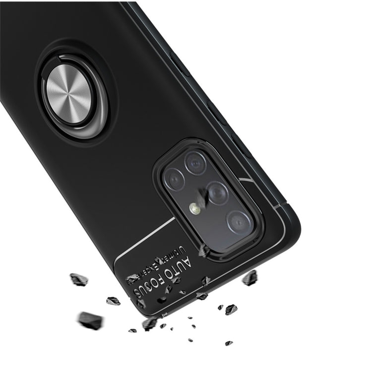 For Galaxy A71 5G Metal Ring Holder 360 Degree Rotating TPU Case