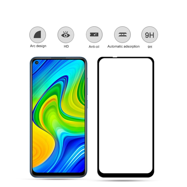 For Xiaomi Redmi Note 9 mocolo 0.33mm 9H 2.5D Full Glue Tempered Glass Film