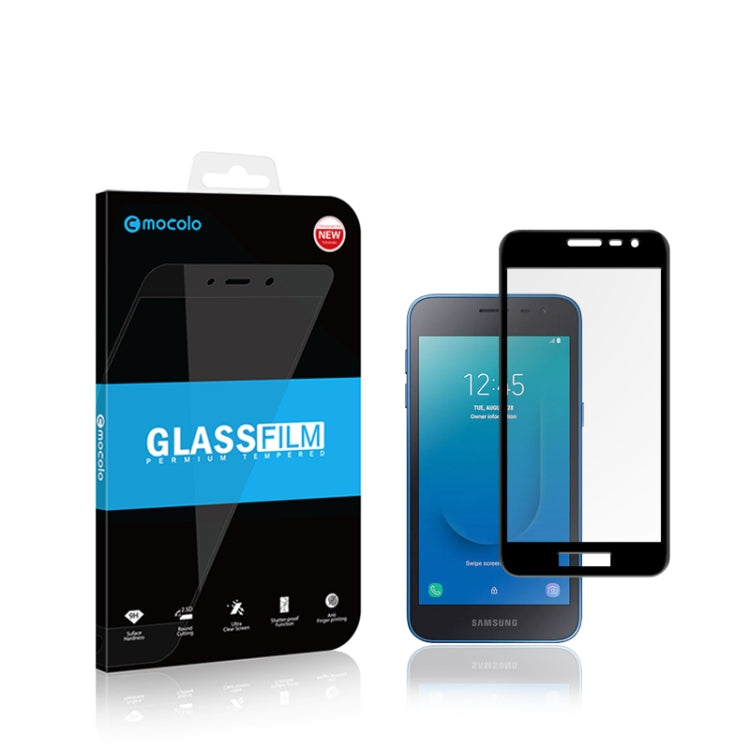 For Galaxy J2 Core (2020) mocolo 0.33mm 9H 2.5D Full Glue Tempered Glass Film